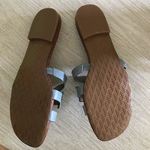 Sam Edelman Shoes - SAM EDELMAN Blue Leather Bay Sandals Sam Edelman Shoes - SAM EDELMAN Blue Leather Bay Sandals